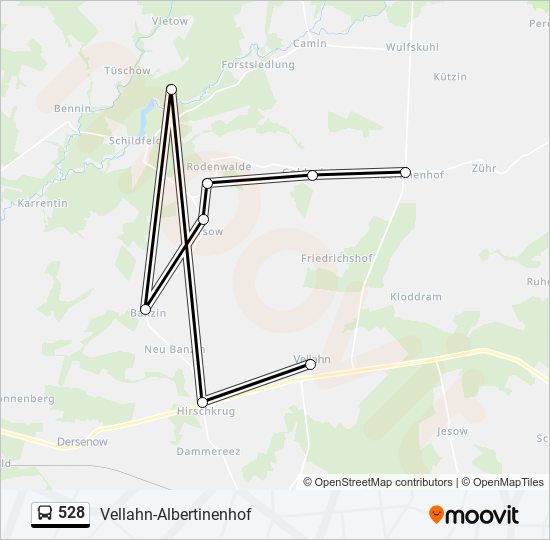 528 bus Line Map