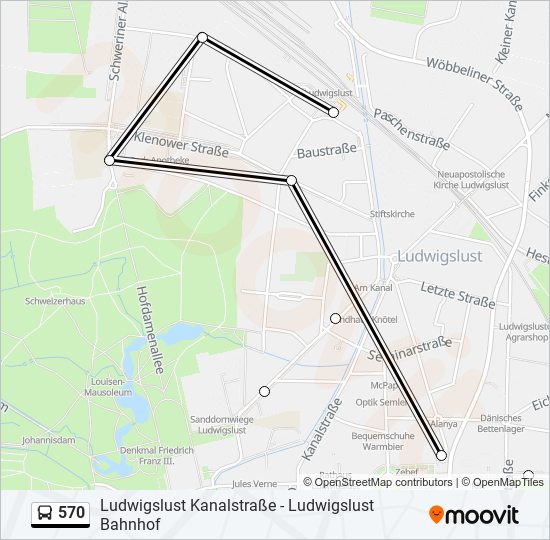 570 bus Line Map