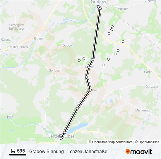 595 bus Line Map