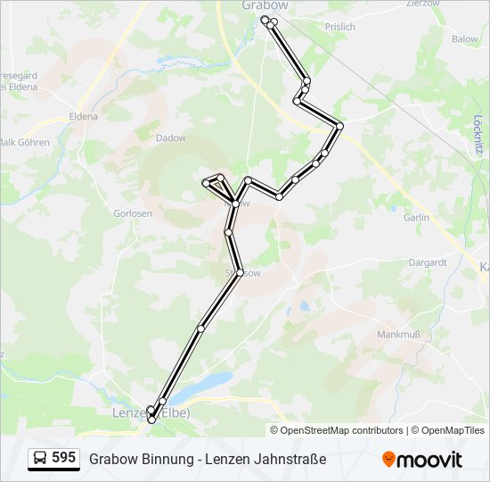 595 bus Line Map