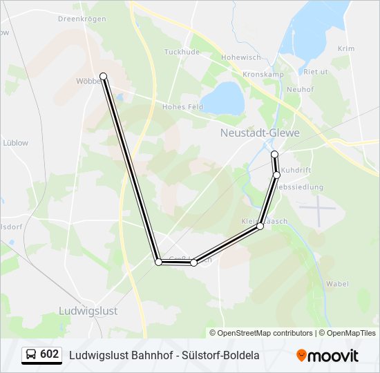 602 bus Line Map