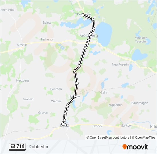 716 bus Line Map