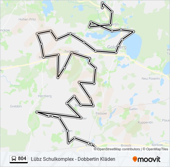 804 bus Line Map