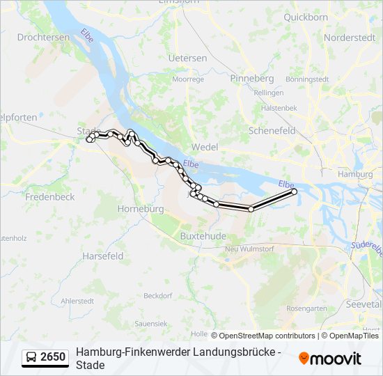 Buslinie 2650 Karte