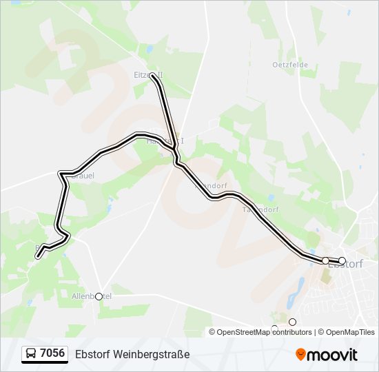 Buslinie 7056 Karte