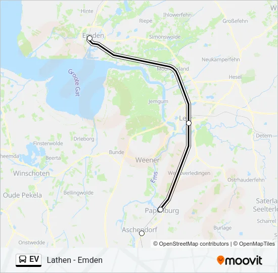 Автобус EV: карта маршрута