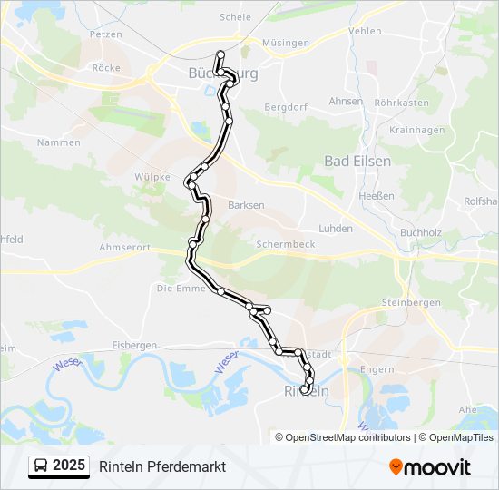 Buslinie 2025 Karte