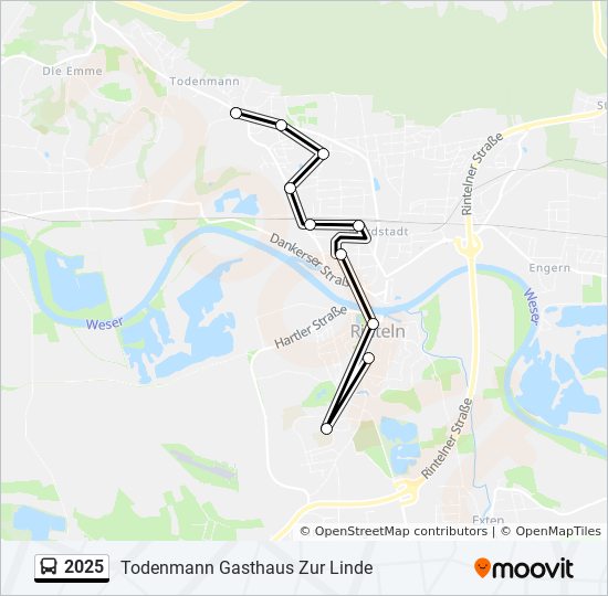 Buslinie 2025 Karte