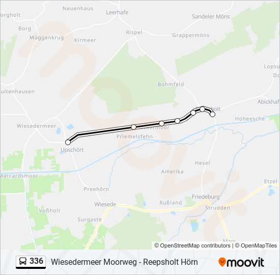 336 bus Line Map