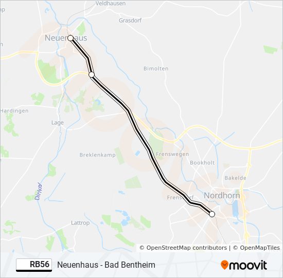 RB56 train Line Map