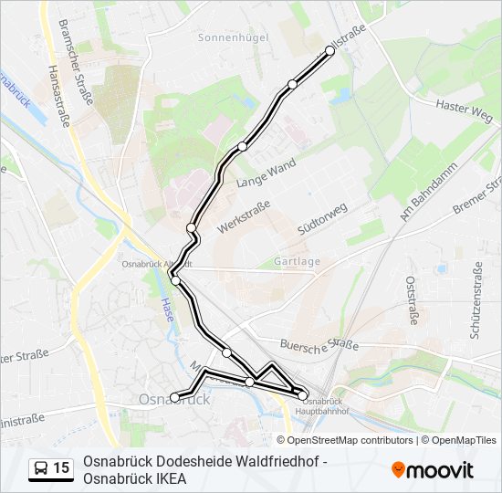 15 bus Line Map