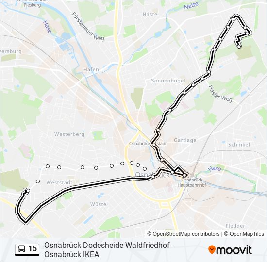 15 bus Line Map