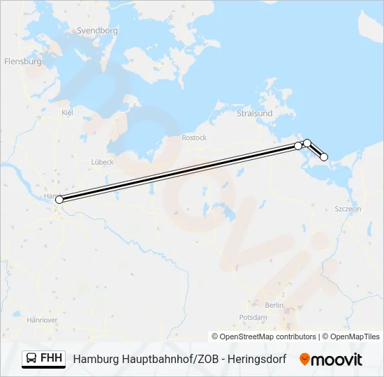 Автобус FHH: карта маршрута