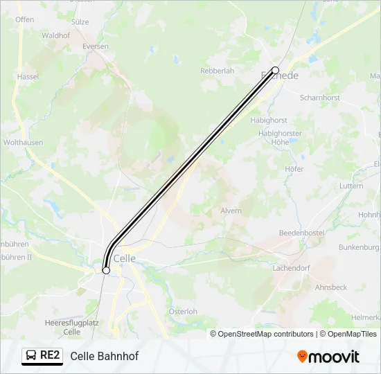 RE2 Bus Line Map