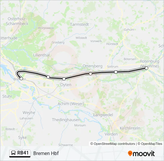 RB41 Bus Line Map