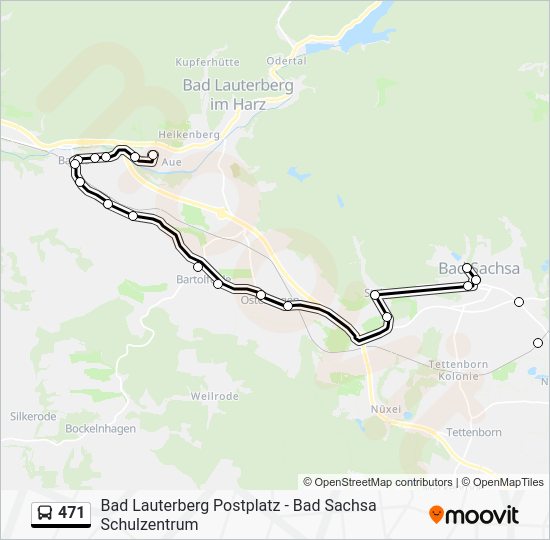 471 Route: Schedules, Stops & Maps - Bad Lauterberg Gesamtschule (Updated)