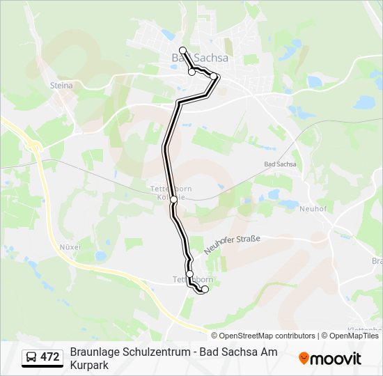 472 Route: Schedules, Stops & Maps - Tettenborn Kirche (Updated)