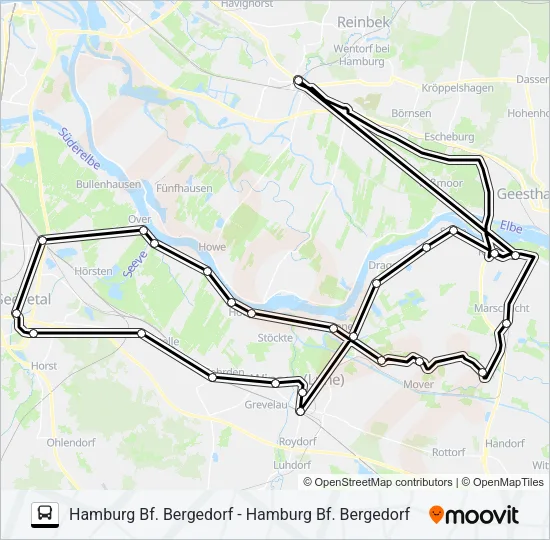 Автобус ELB SHUTTLE: карта маршрута