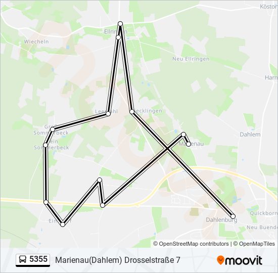 5355 bus Line Map