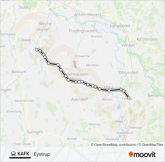 KAFK Bus Line Map