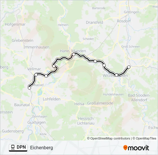 DPN Train Line Map