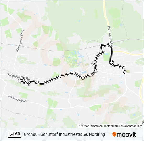 Автобус 60: карта маршрута