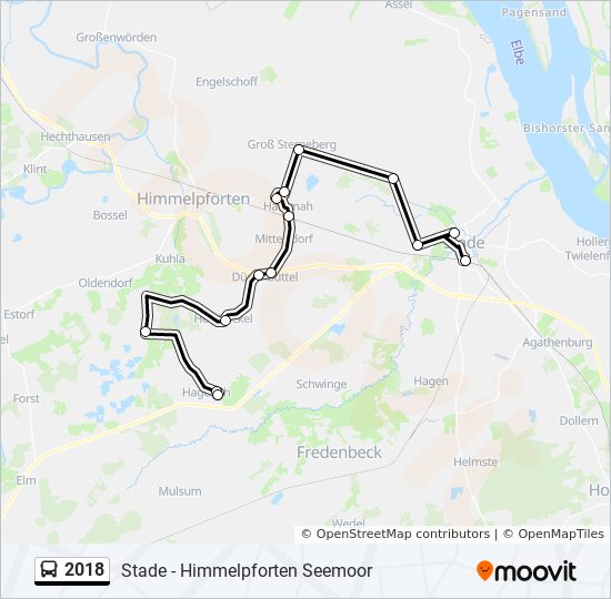 Buslinie 2018 Karte