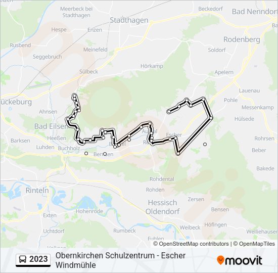Buslinie 2023 Karte