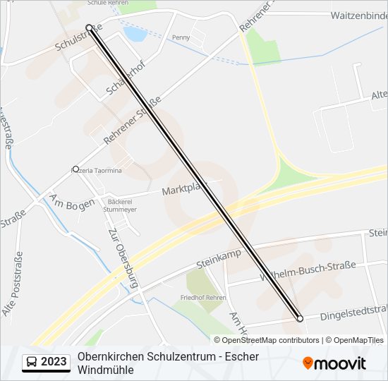 Buslinie 2023 Karte