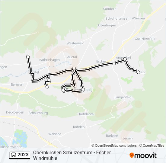 Buslinie 2023 Karte