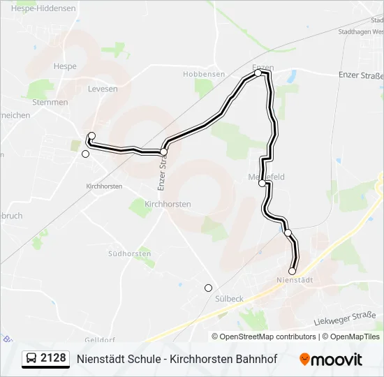 2128 Bus Line Map