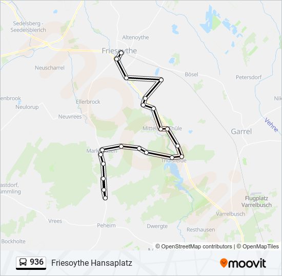 936 Route: Schedules, Stops & Maps - Friesoythe Hansaplatz (Updated)