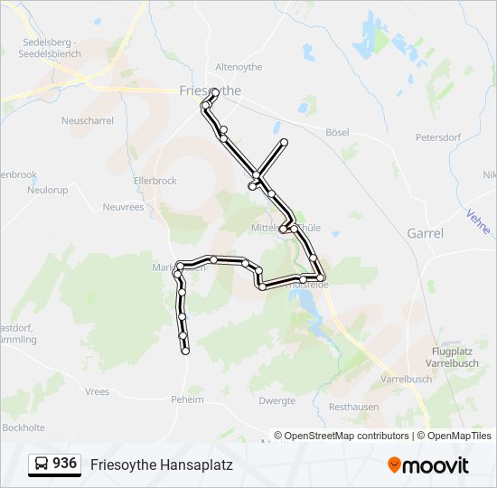 936 Route: Schedules, Stops & Maps - Friesoythe Hansaplatz (Updated)