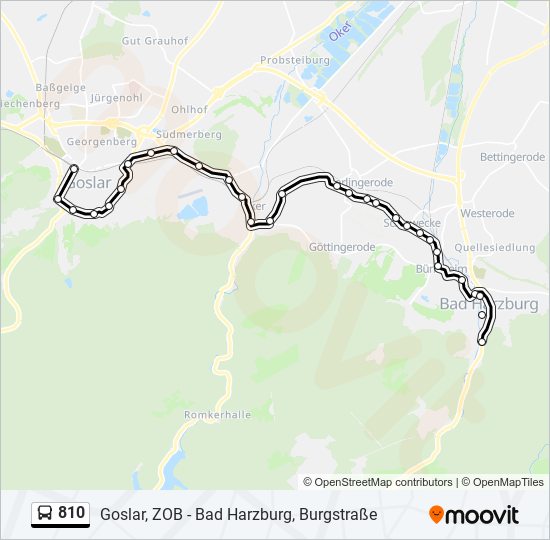 810 bus Line Map