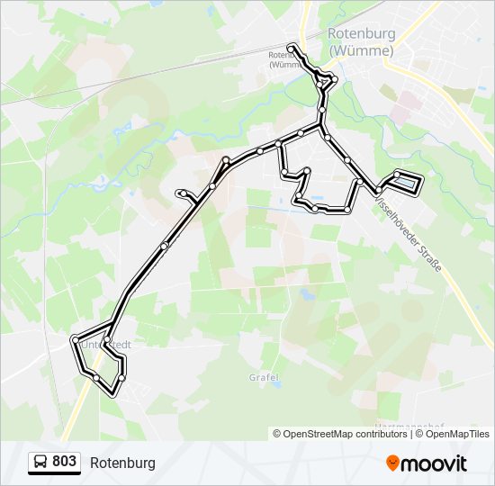 803 bus Line Map