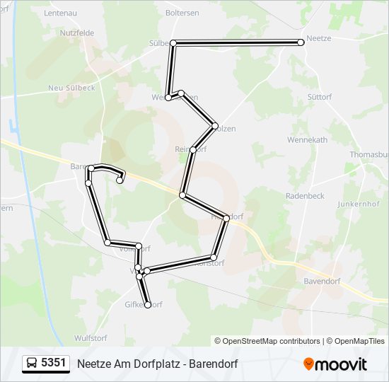 5351 bus Line Map