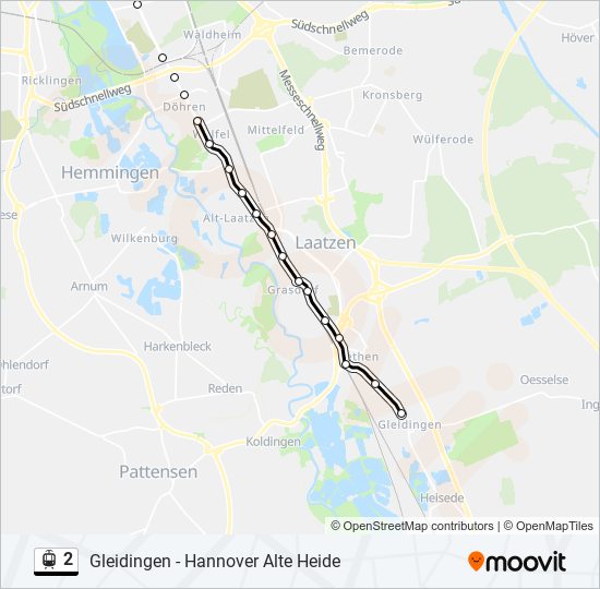 2 light rail Line Map