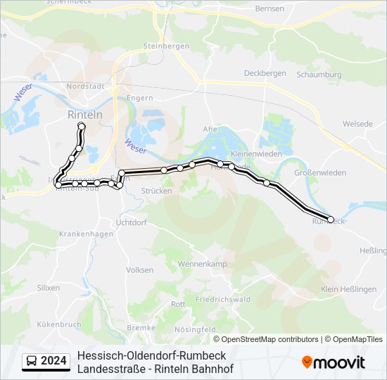 Buslinie 2024 Karte