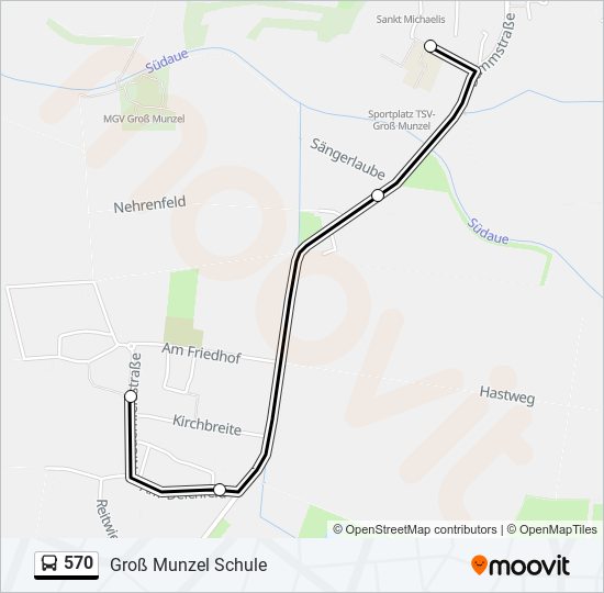 570 bus Line Map