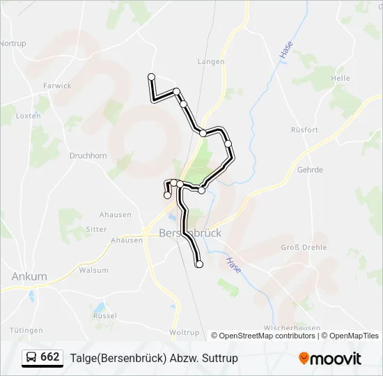 662 Bus Line Map