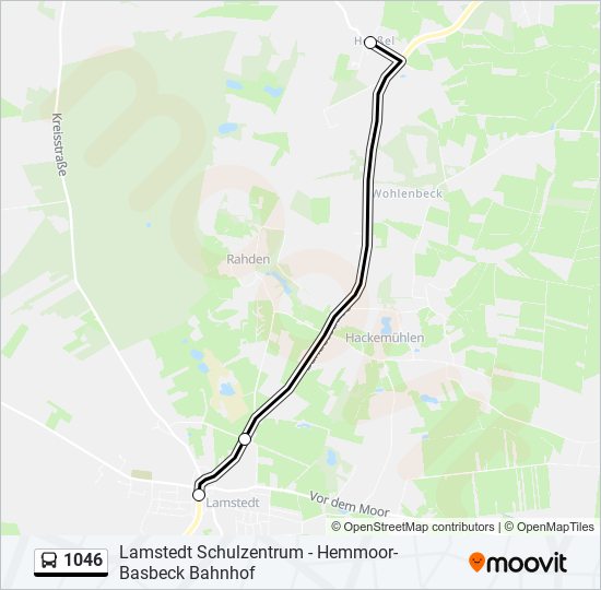 1046 bus Line Map