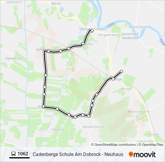 1062 bus Line Map