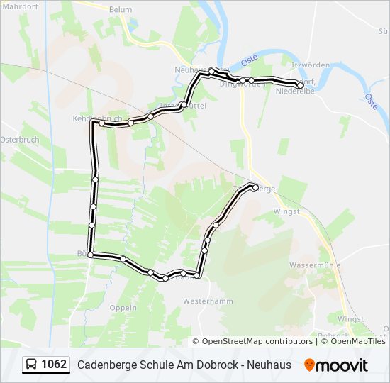 1062 bus Line Map