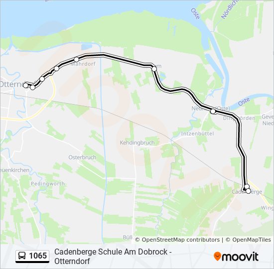 1065 bus Line Map