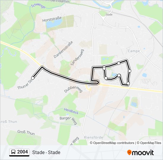 2004 bus Line Map