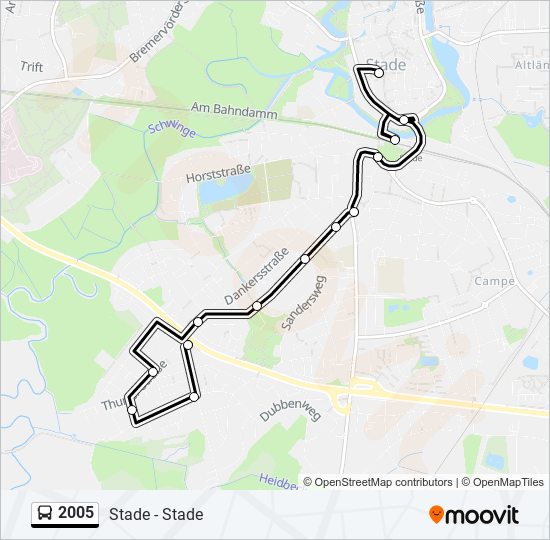 2005 bus Line Map