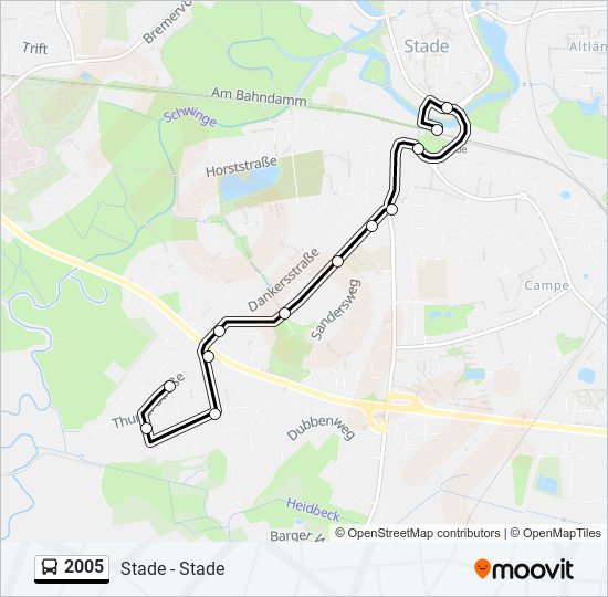 2005 bus Line Map