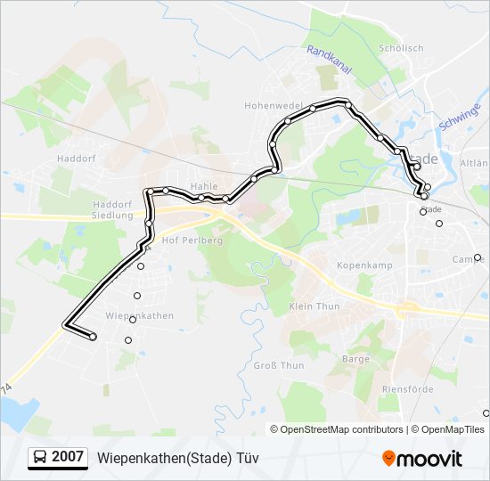 2007 bus Line Map