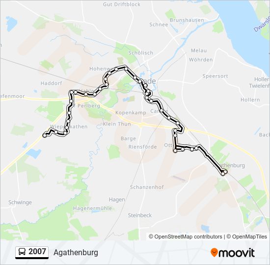 2007 bus Line Map