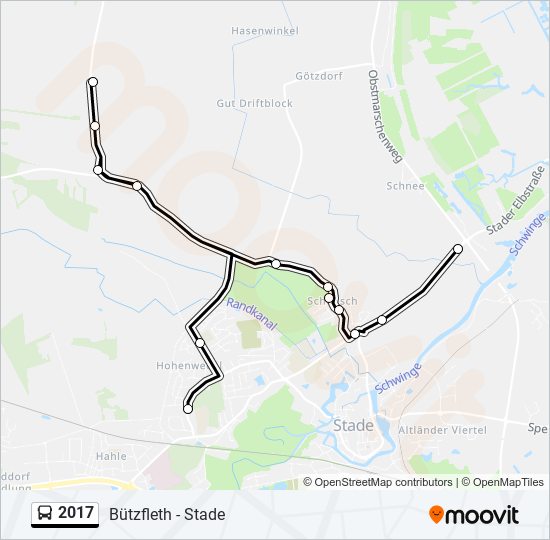 Buslinie 2017 Karte